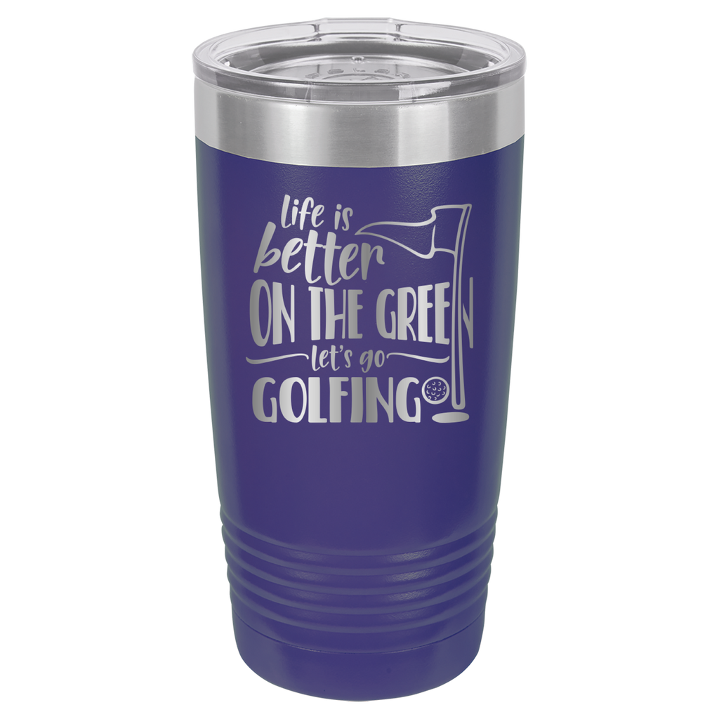 Life Is Better On The Green, Let's Go Golfing - 20oz Polar Camel Tumbler image 13