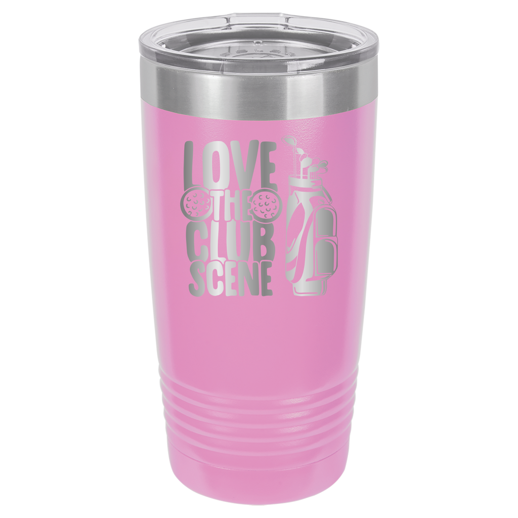 Love The Club Scene - Golf - 20oz Polar Camel Tumbler - Light Purple image