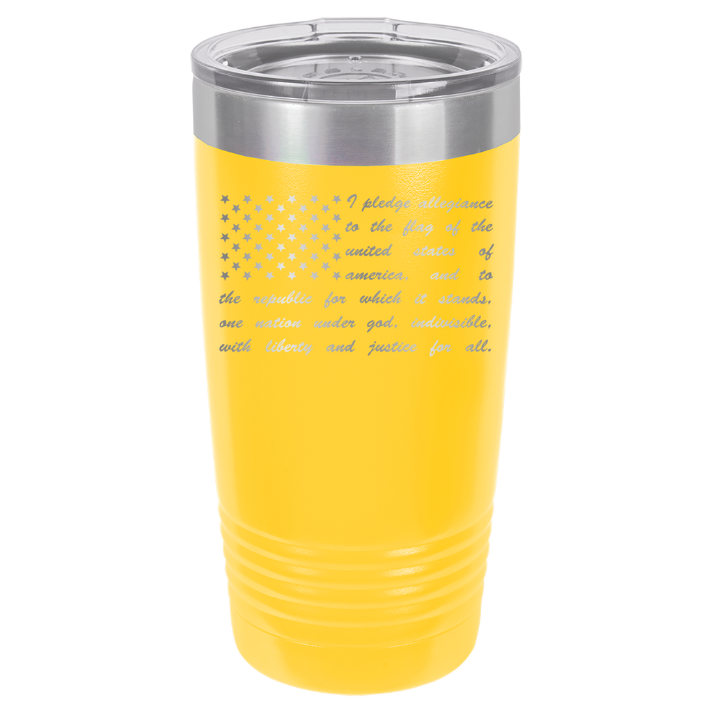 Pledge of Allegiance Flag - 20oz Polar Camel Tumbler - America image 17