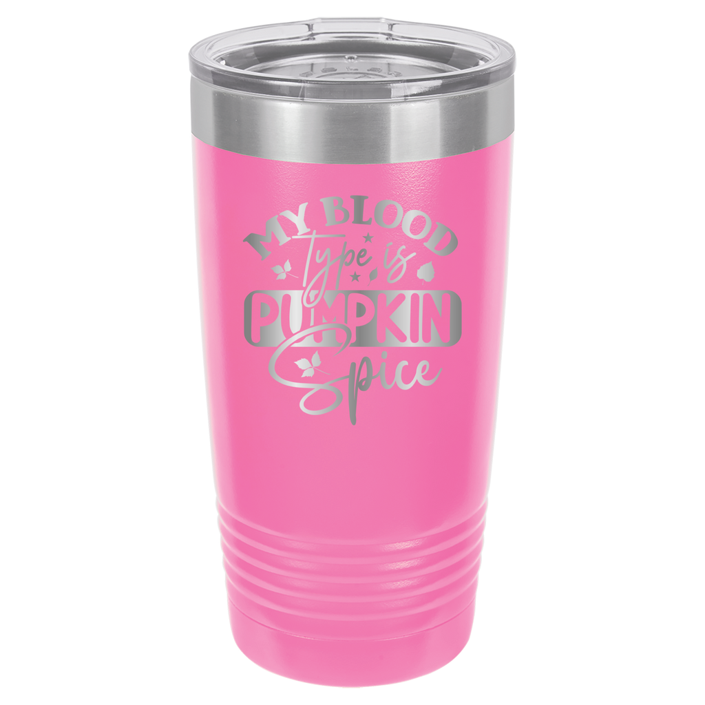 My Blood Type Is Pumpkin Spice - 20oz Polar Camel Tumbler image 12