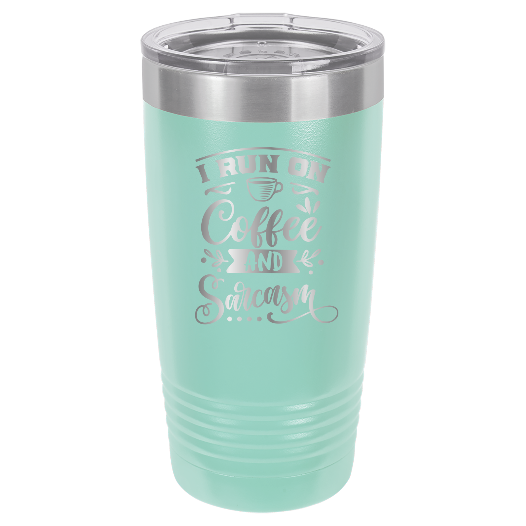 I Run On Coffee and Sarcasm - 20oz Polar Camel Tumbler image 15