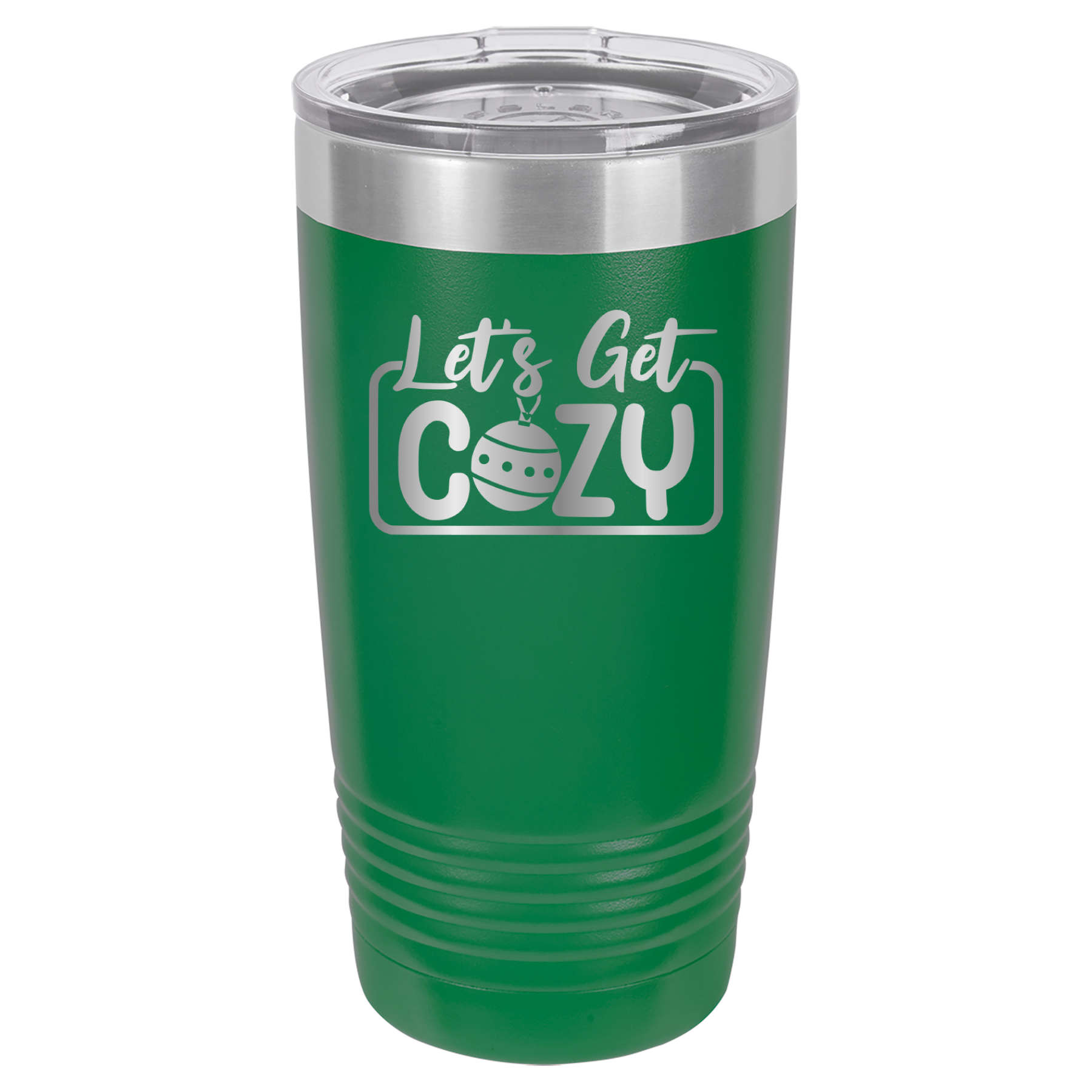 Let's Get Cozy - 20oz Polar Camel Tumbler - Green image
