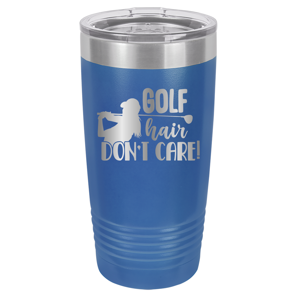 Golf Hair, Don't Care - 20oz Polar Camel Tumbler image 2