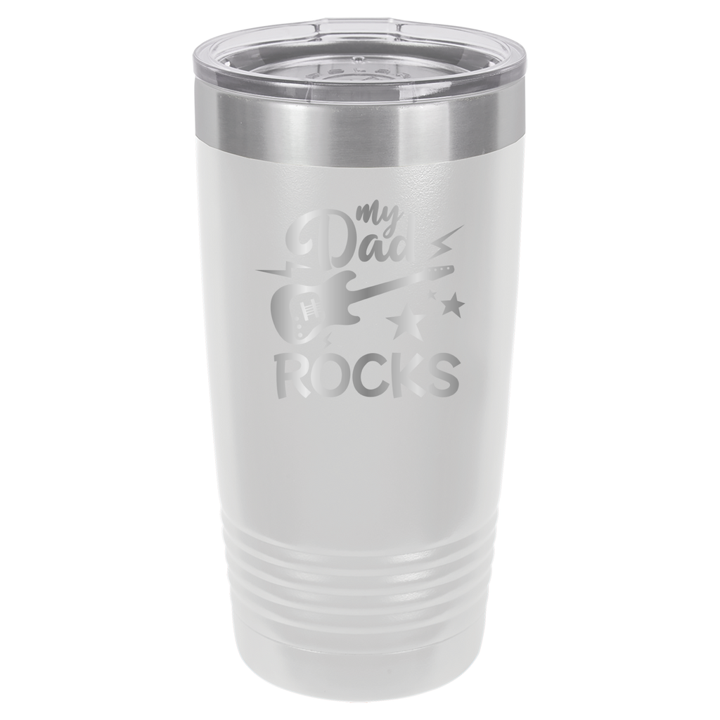 My Dad Rocks - 20oz Polar Camel Tumbler - White image