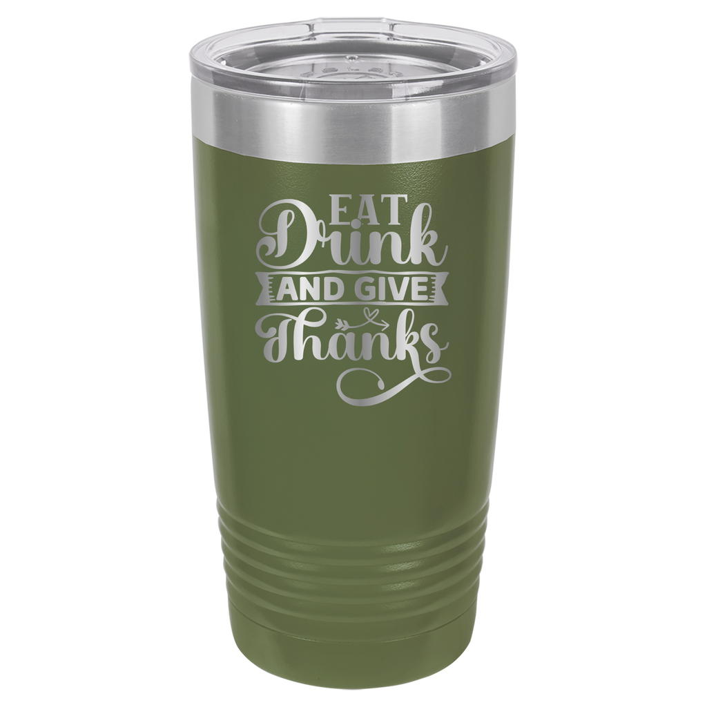 Eat, Drink, Give Thanks - 20oz Polar Camel Tumbler image 8