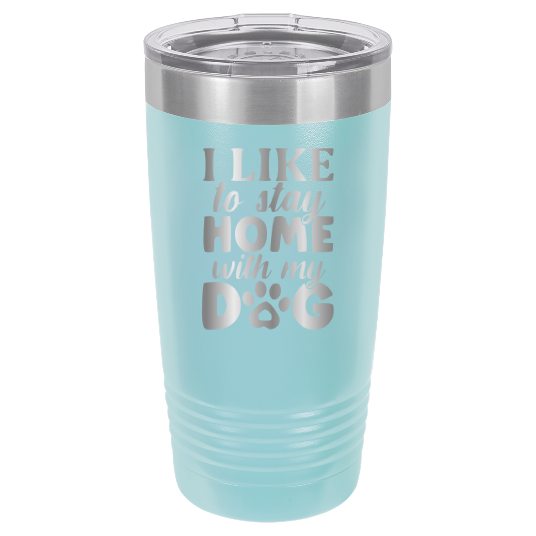 I Like To Stay Home With My Dog - 20oz Polar Camel Tumbler image 12