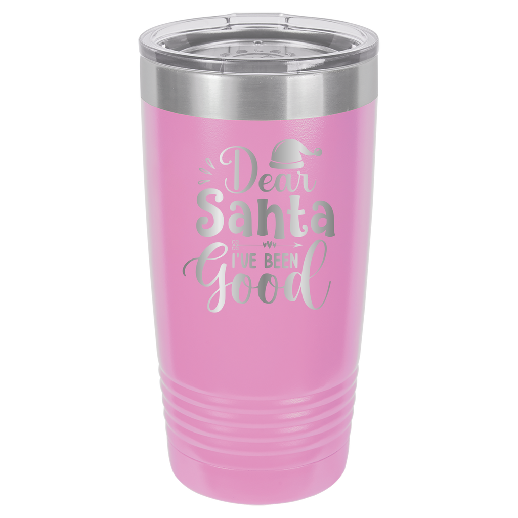 Dear Santa I've Been Good - 20oz Polar Camel Tumbler - Light Purple image