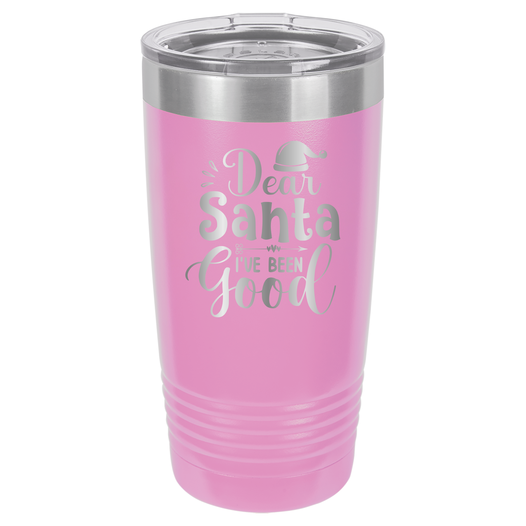 Dear Santa I've Been Good - 20oz Polar Camel Tumbler - Light Purple image