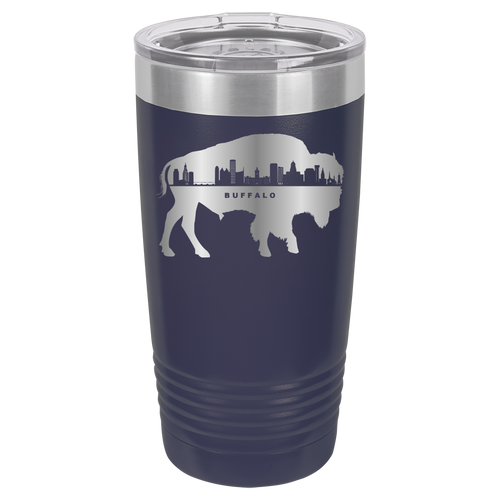 City of Buffalo NY Skyline 20oz Polar Camel Tumbler image 0