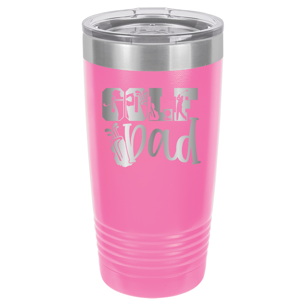 Golf Dad - 20oz Polar Camel Tumbler - Pink image