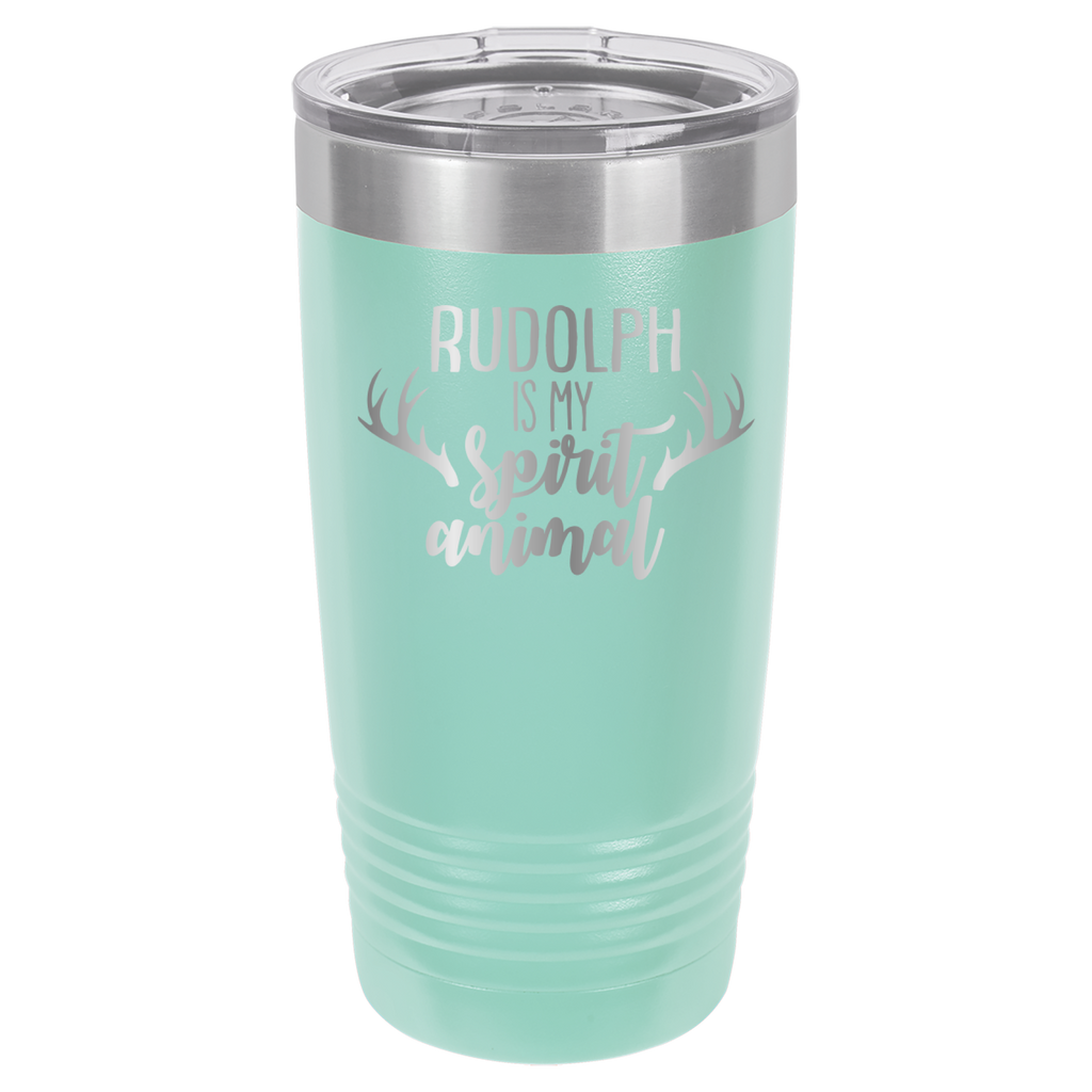 Rudolph Is My Spirit Animal - 20oz Polar Camel Tumbler image 14