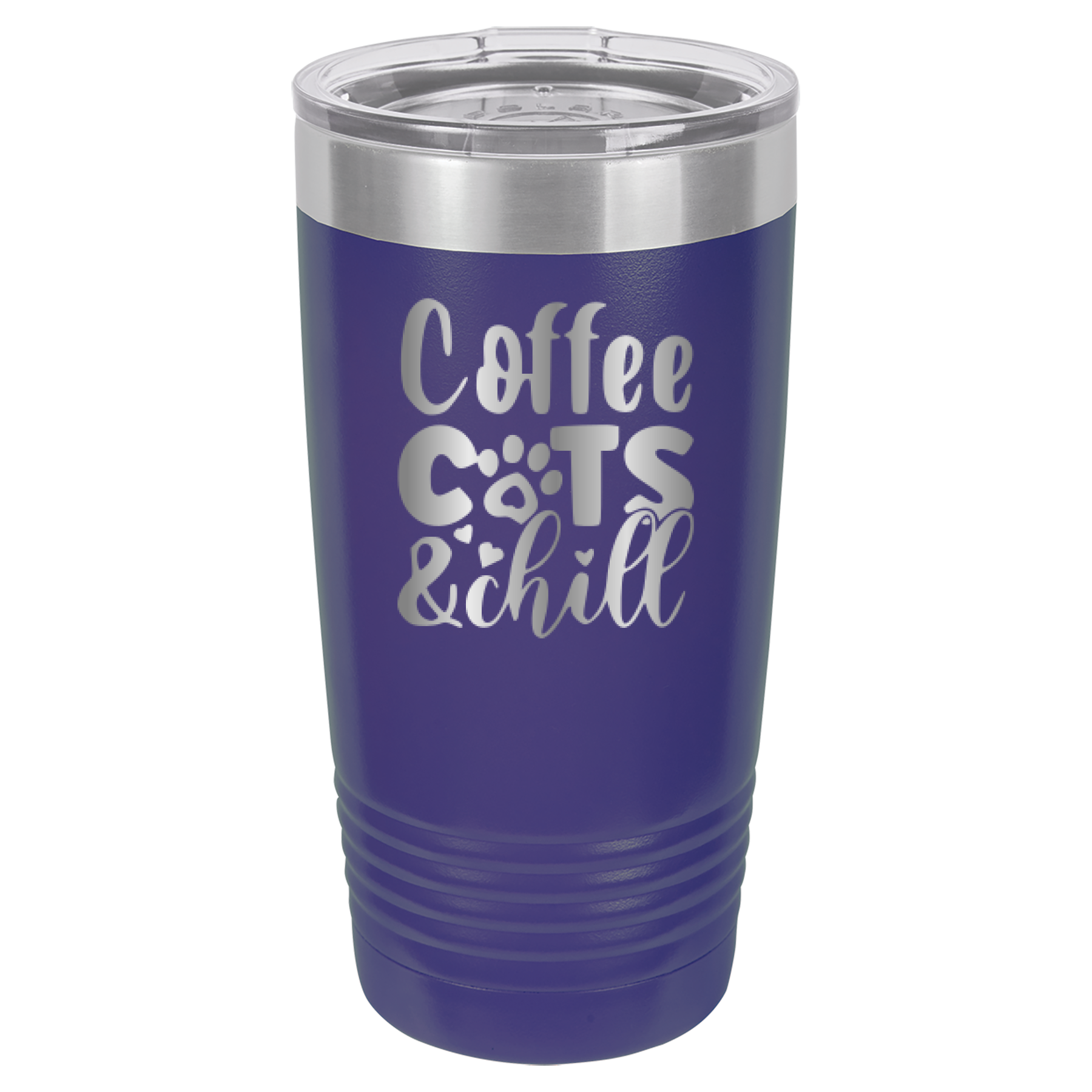 Coffee, Cats, And Chill - 20oz Polar Camel Tumbler image 5