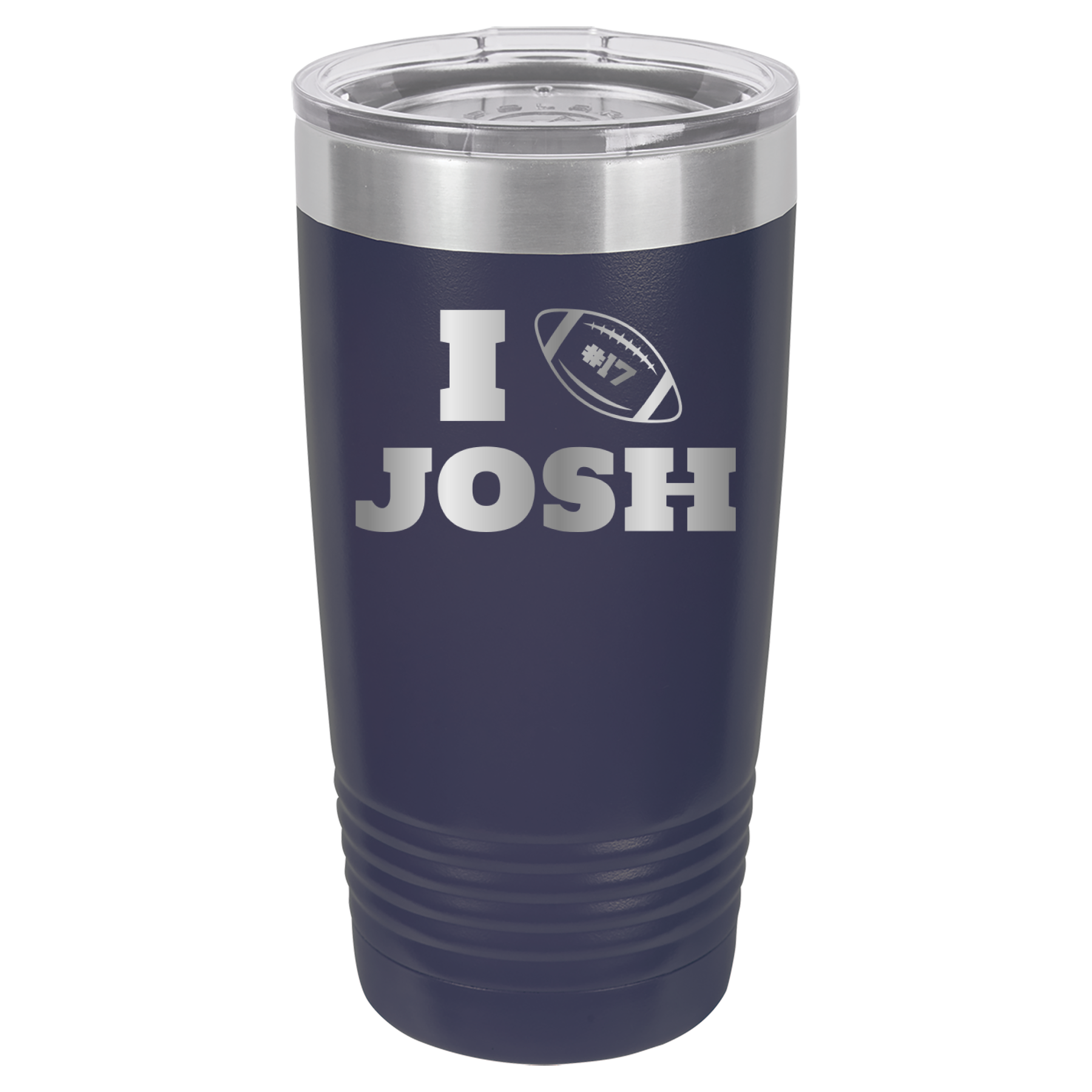 I Heart Josh - Josh Allen - 20oz Polar Camel Tumbler Buffalo Bills - Navy image