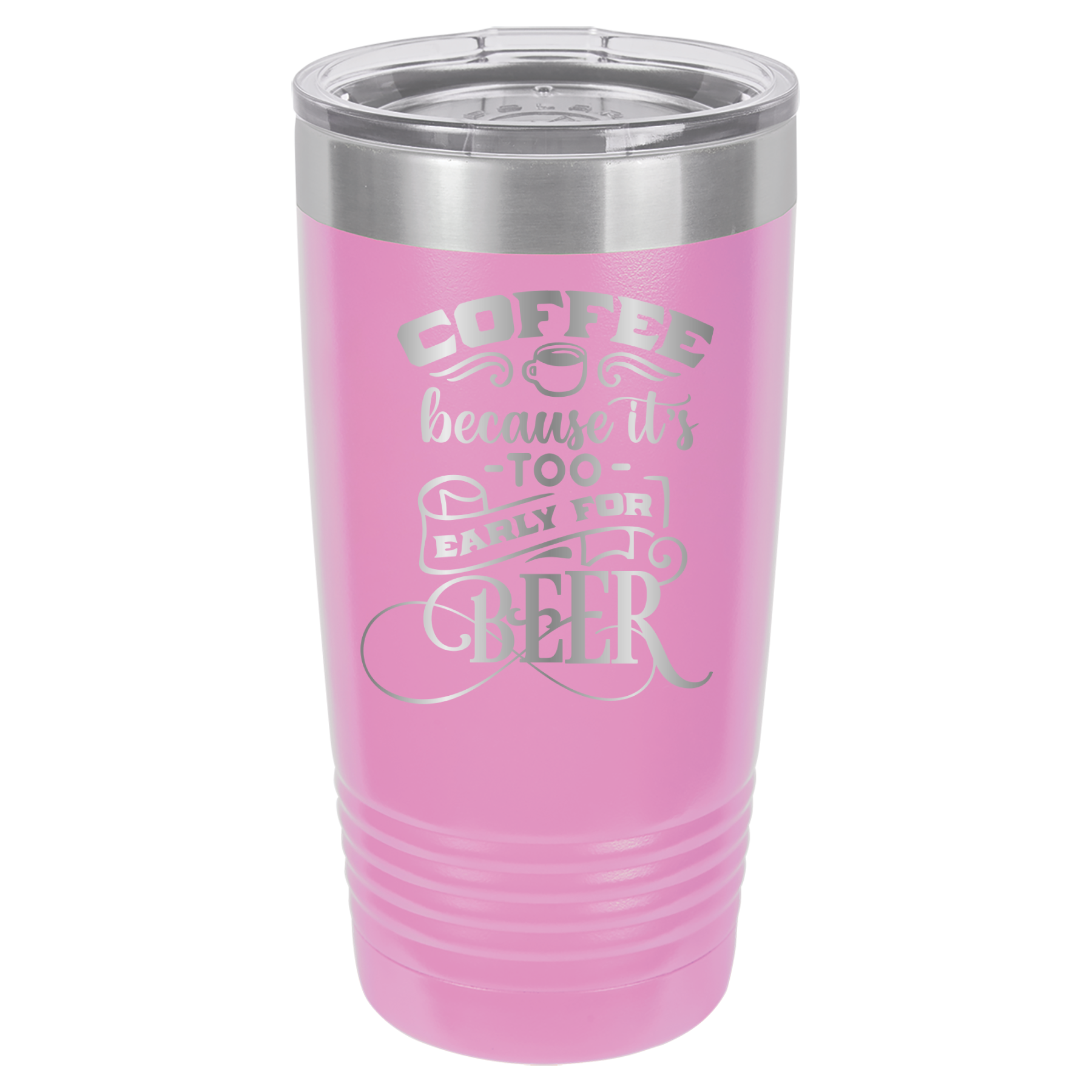 Coffee Because It's Too Early For Beer - 20oz Polar Camel Tumbler image 6