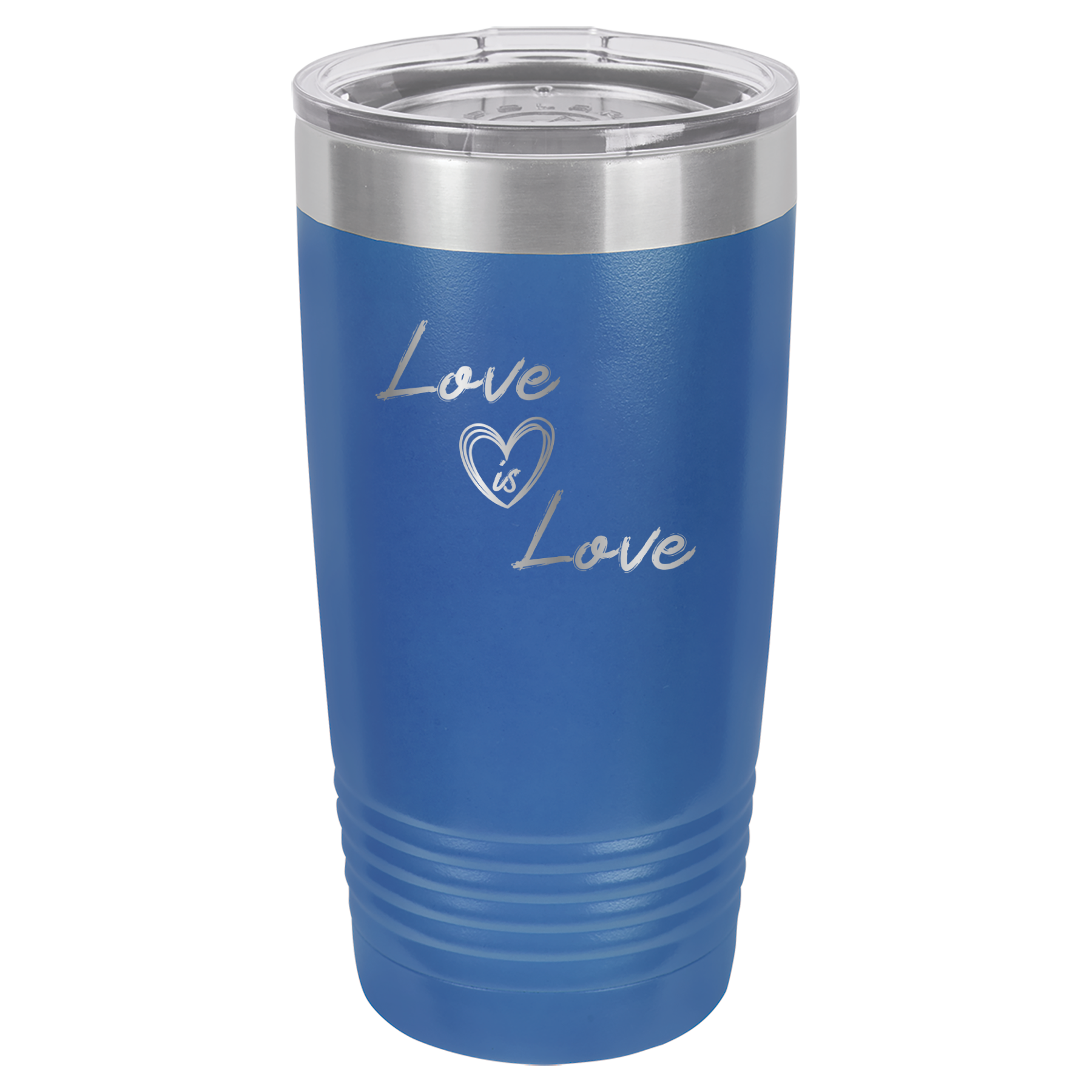 Love is Love - 20oz Polar Camel Tumbler - Pride - Royal Blue image
