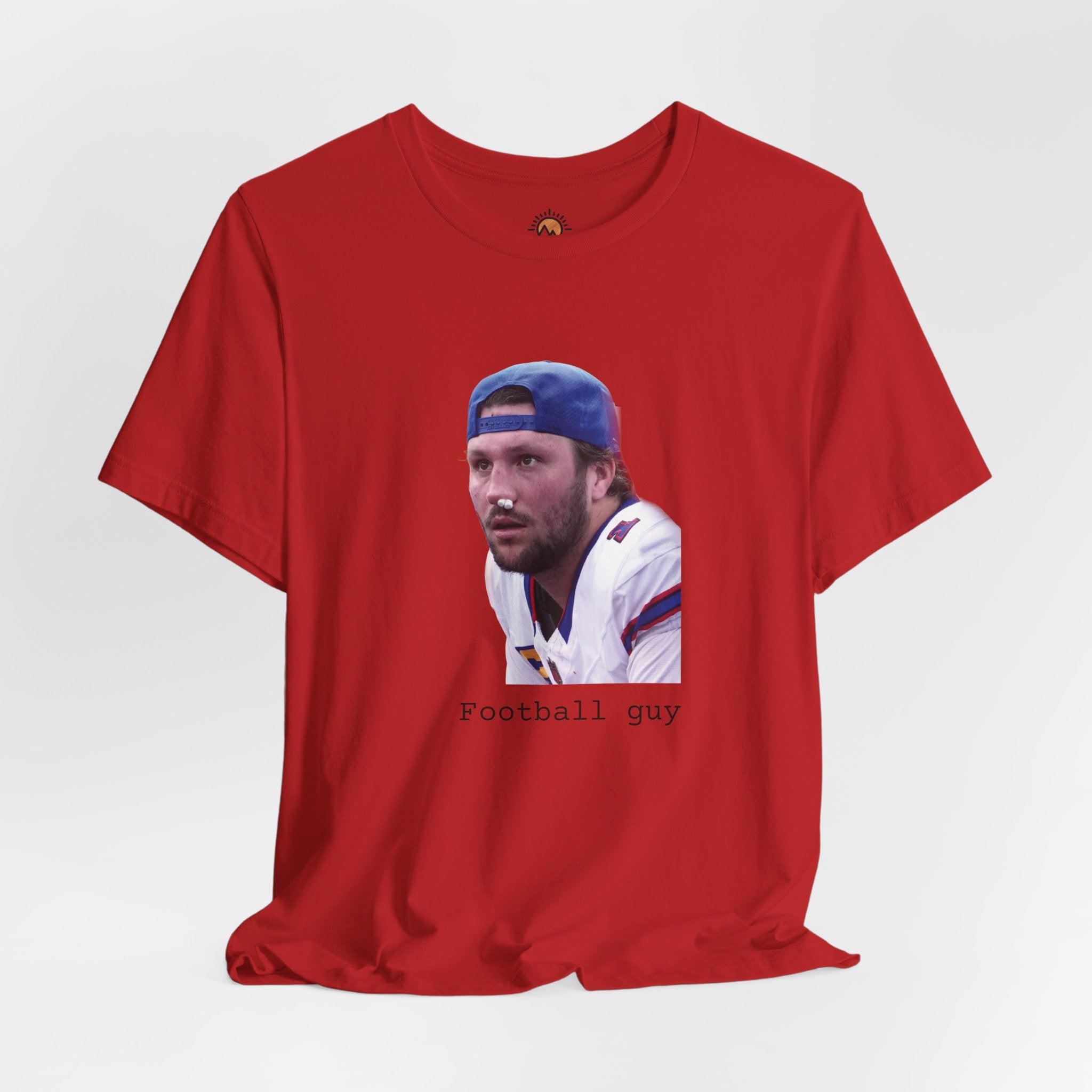 Josh Allen Football Guy Unisex Tee, Buffalo Bills Fan Gift, Short Sleeve T-Shirt, Game Day Shirt, Tough Quarterback Tee, Sports Fan Apparel