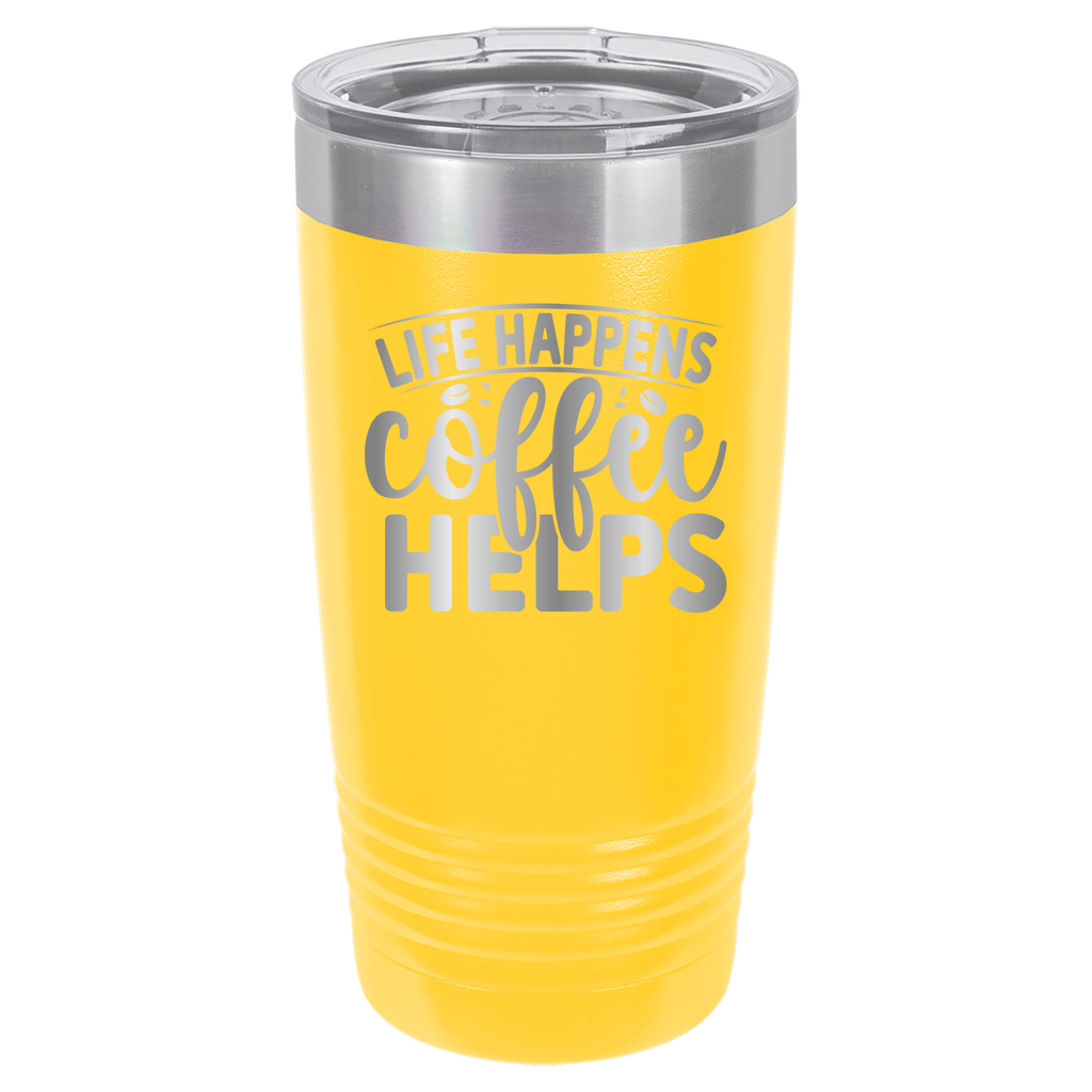 Life Happens Coffee Helps - 20oz Polar Camel Tumbler image 2