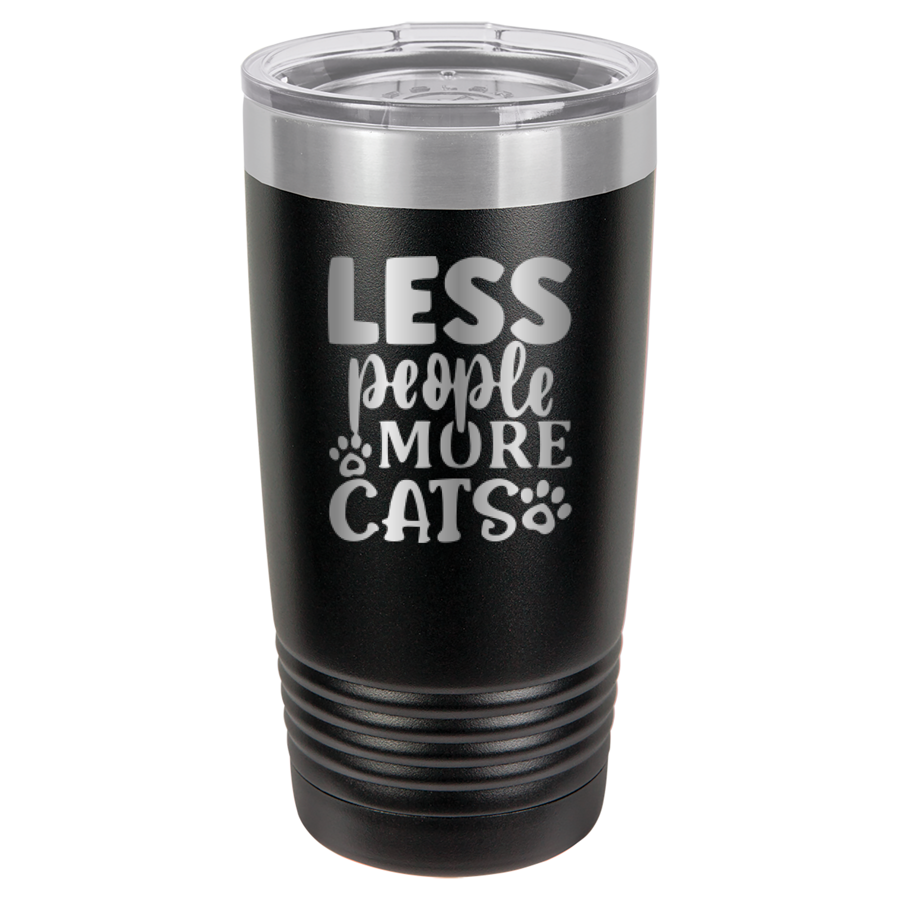 Less People More Cats - 20oz Polar Camel Tumbler image 17