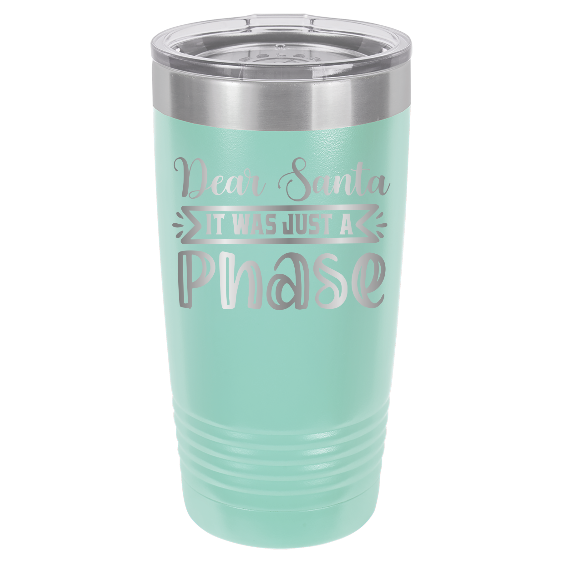 Dear Santa It Was Just A Phase - 20oz Polar Camel Tumbler image 15