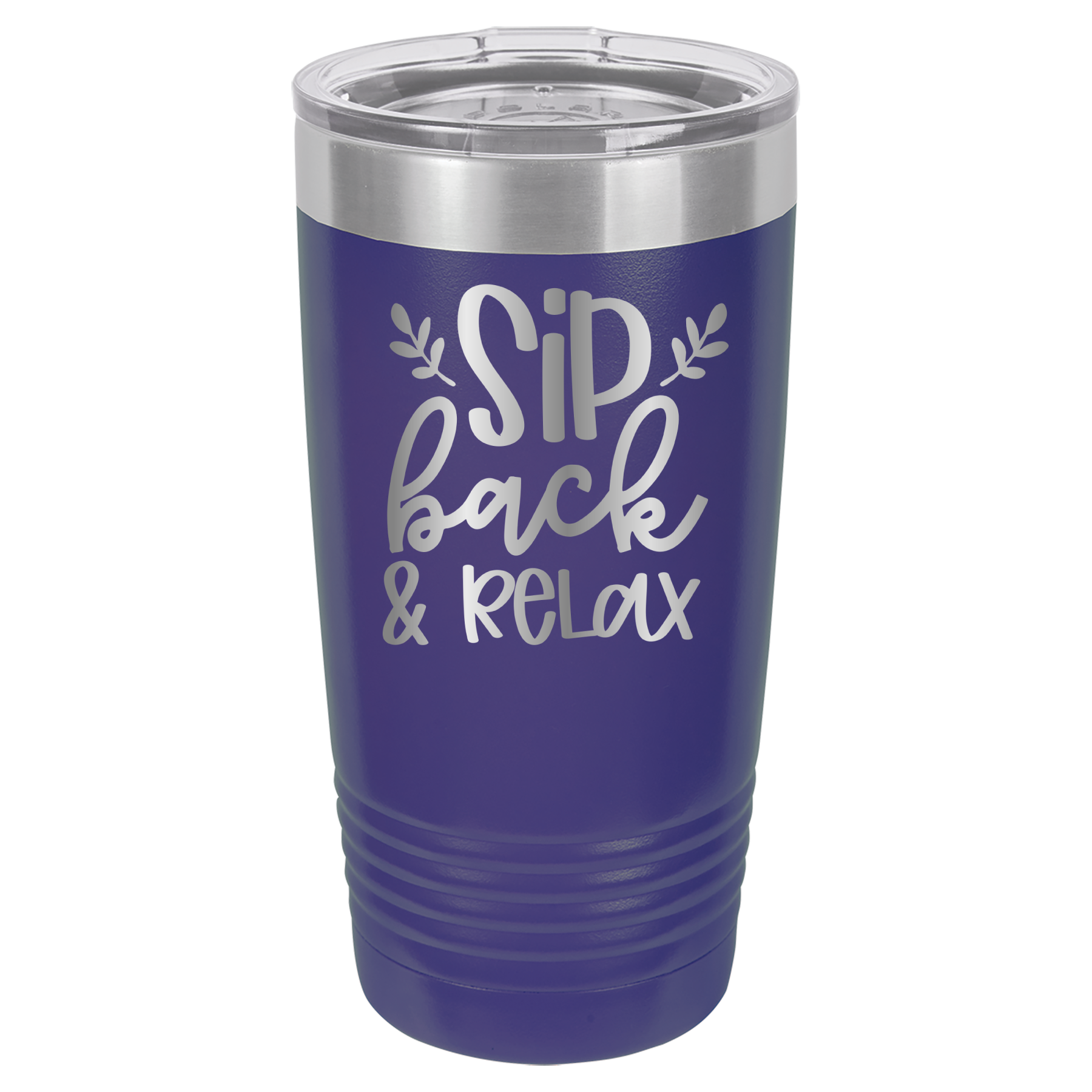 Sip Back & Relax - 20oz Polar Camel Tumbler - Purple image