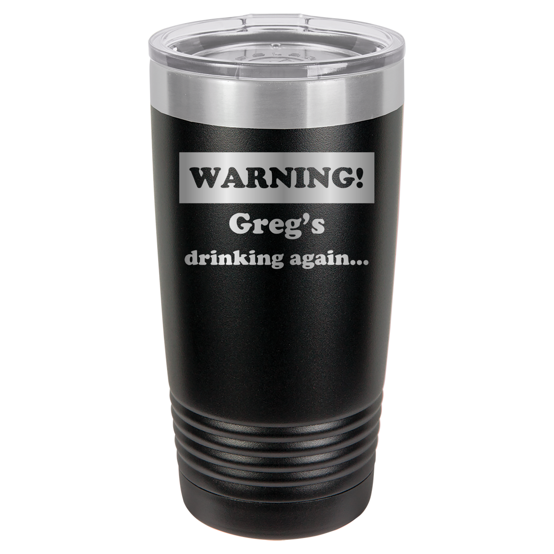 Warning! Drinking Again - 20oz Polar Camel Tumbler - Personalized image 17