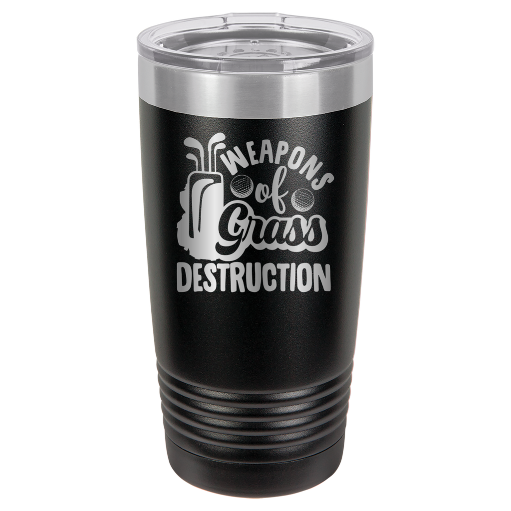 Weapons of Grass Destruction - Golf - 20oz Polar Camel Tumbler - Black image