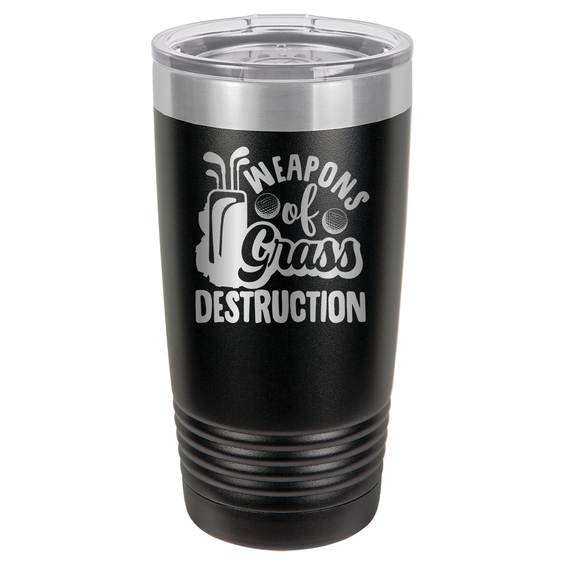 Weapons of Grass Destruction - Golf - 20oz Polar Camel Tumbler - Black image