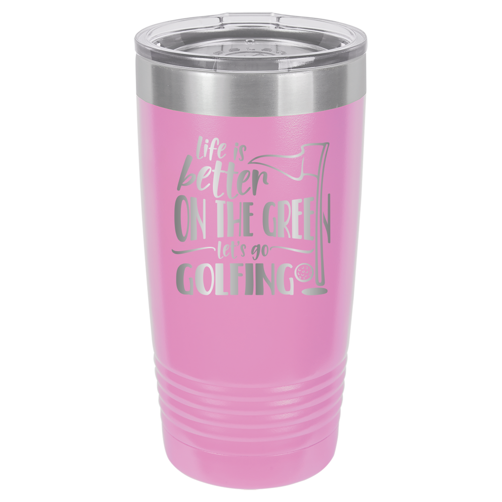 Life Is Better On The Green, Let's Go Golfing - 20oz Polar Camel Tumbler image 7