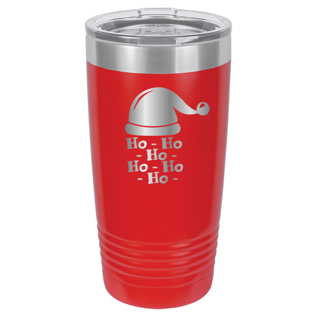 Ho Ho Ho Santa Claus Christmas - 20oz Polar Camel Tumbler - Red image