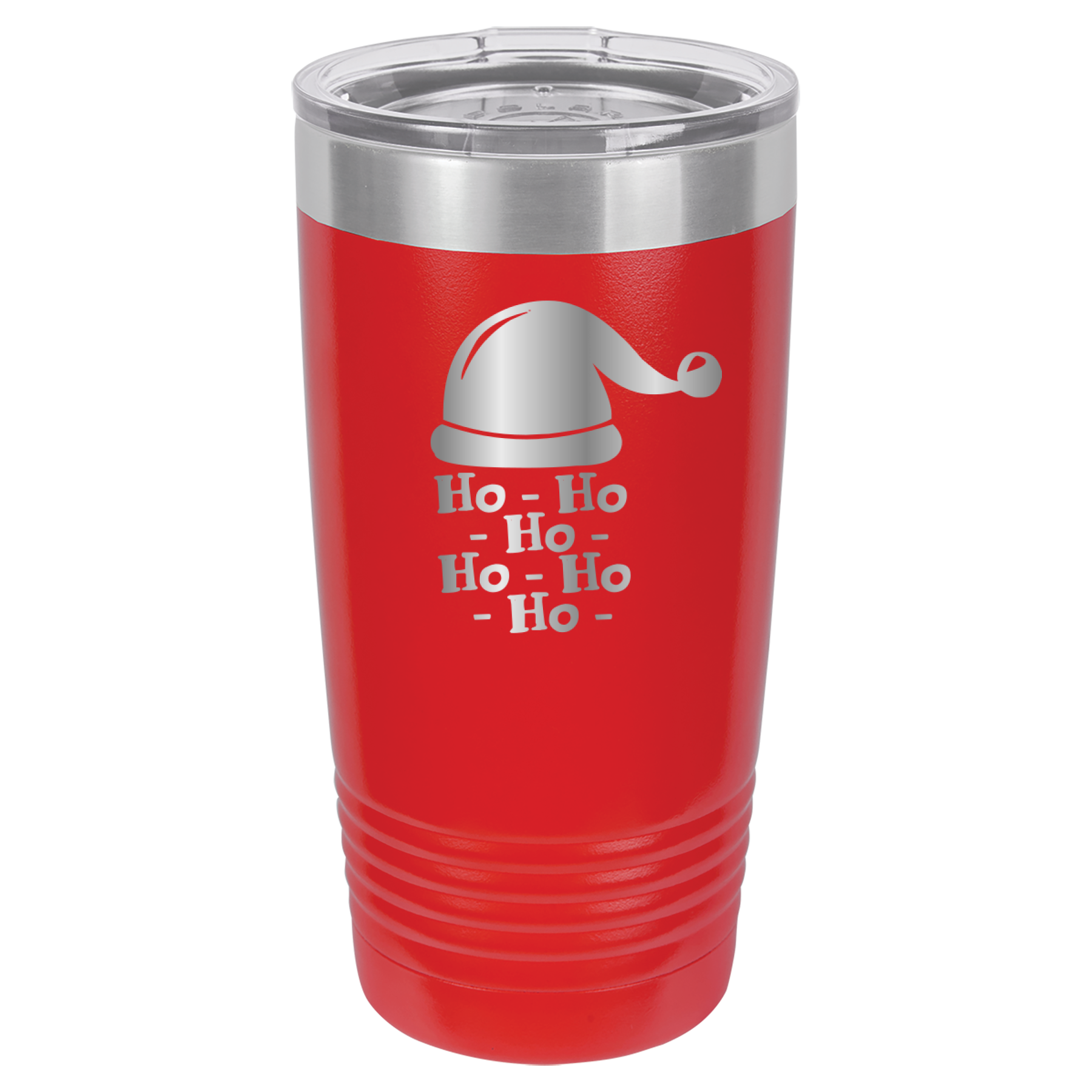 Ho Ho Ho Santa Claus Christmas - 20oz Polar Camel Tumbler - Red image