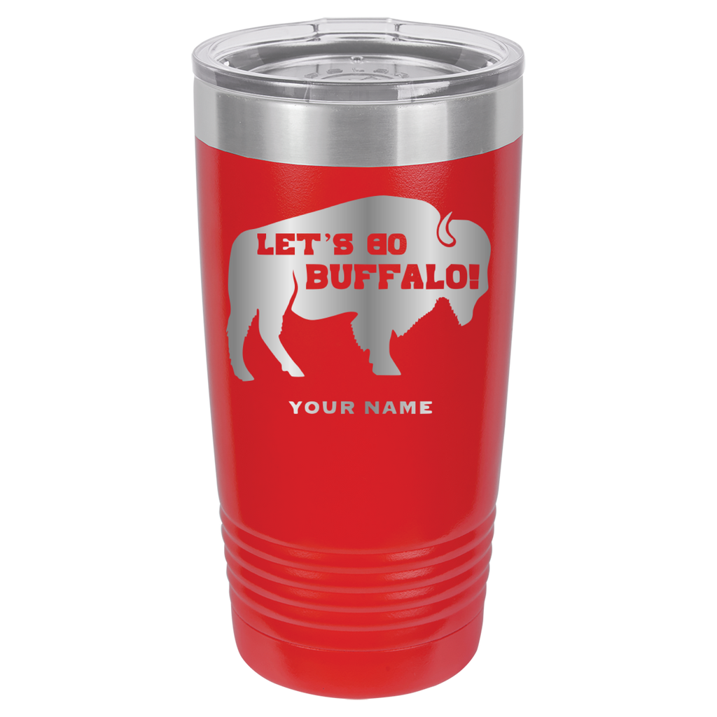 Let's Go Buffalo - 20oz Polar Camel Tumbler - Personalization Available - Buffalo Bills image 14