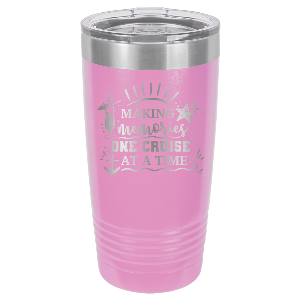 Making Memories One Cruise At A Time - 20oz Polar Camel Tumbler - Light Purple image