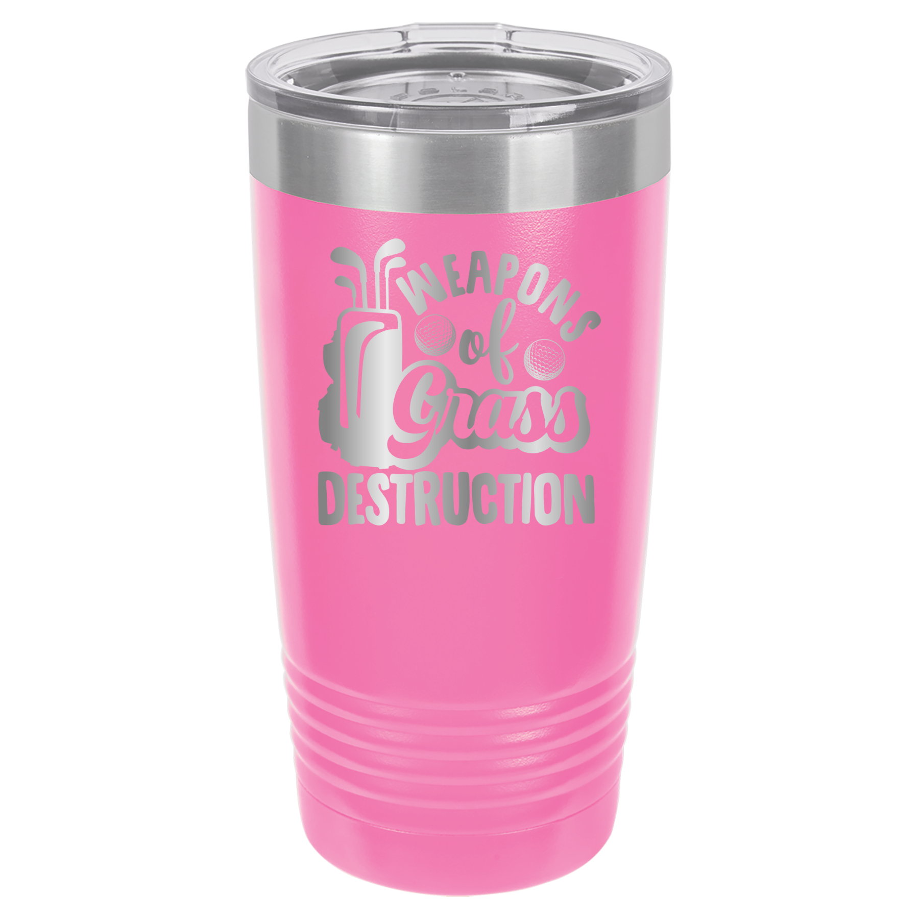 Weapons of Grass Destruction - Golf - 20oz Polar Camel Tumbler - Pink image