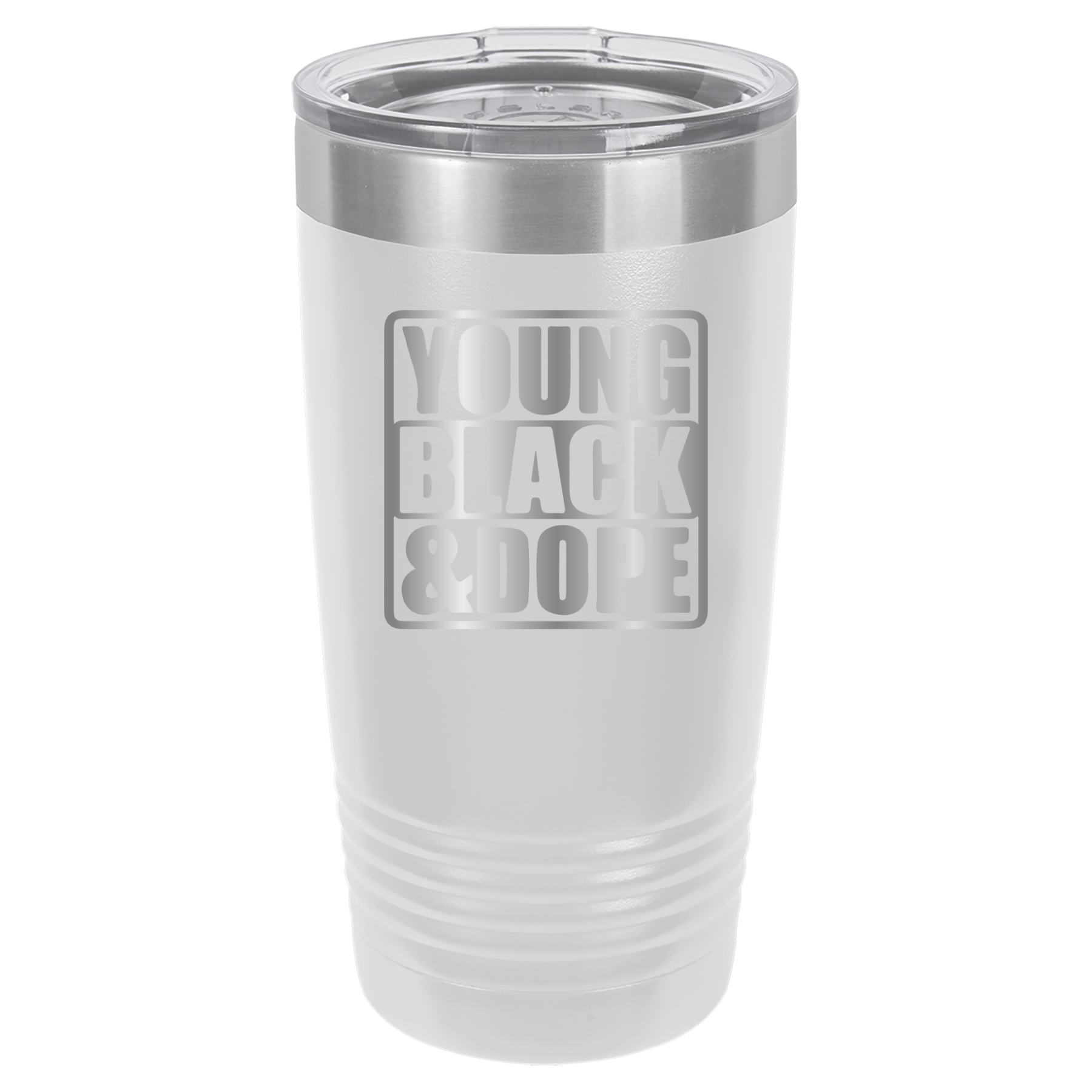 Young, Black, and Dope - 20oz Polar Camel Tumbler - White image