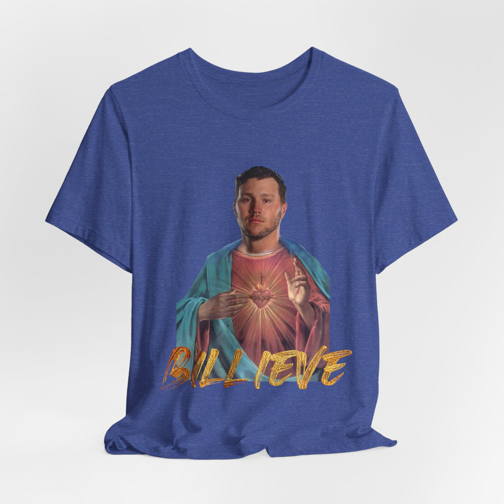 Buffalo Bills Josh Allen Billieve T-Shirt, Football Fan Gift, Game Day Apparel, NFL Team Tee, Sports Fan Shirt