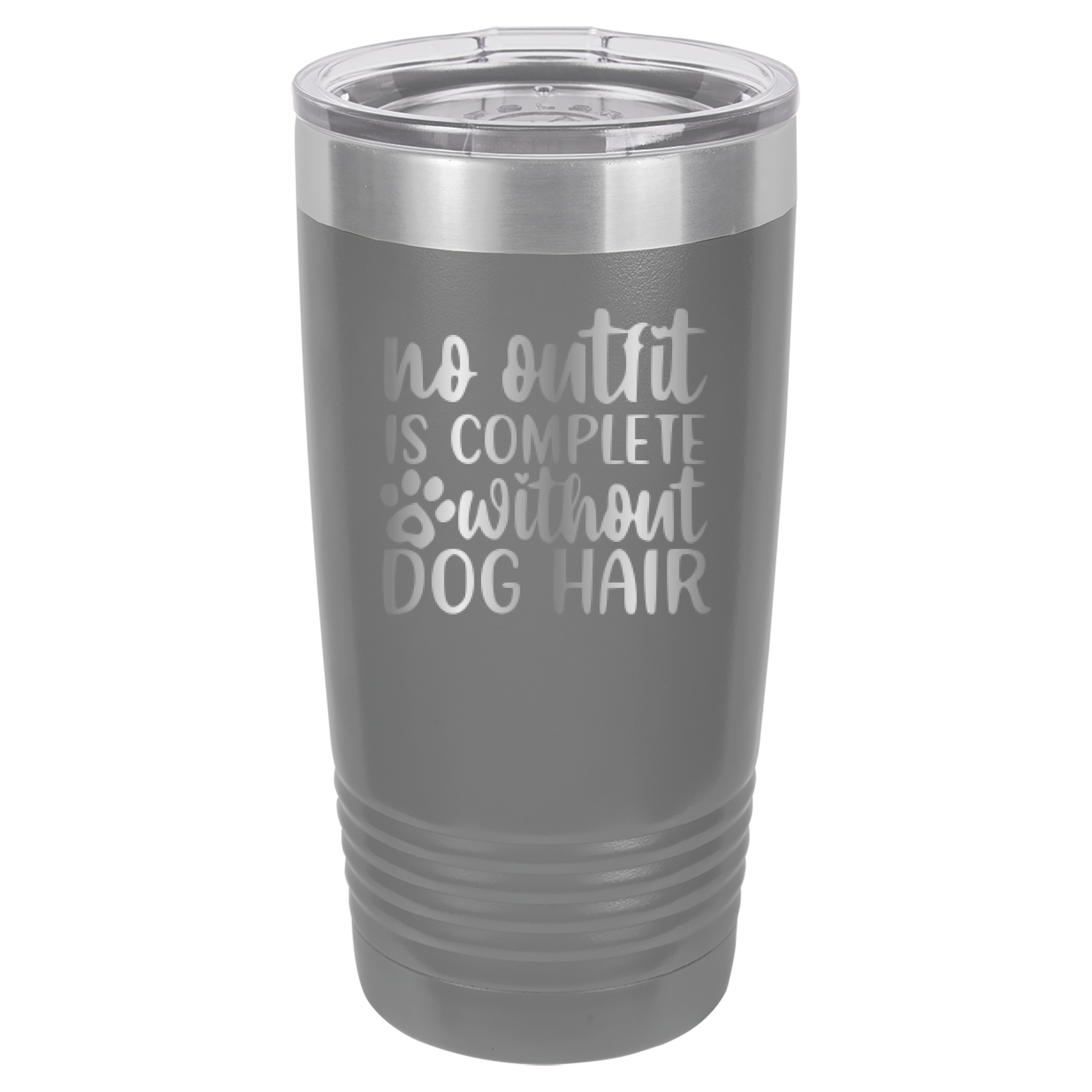 No Outfit Is Complete Without Dog Hair - 20oz Polar Camel Tumbler - Gray image