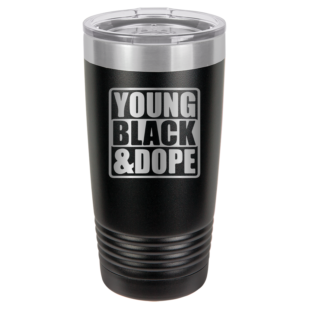 Young, Black, and Dope - 20oz Polar Camel Tumbler - Black image