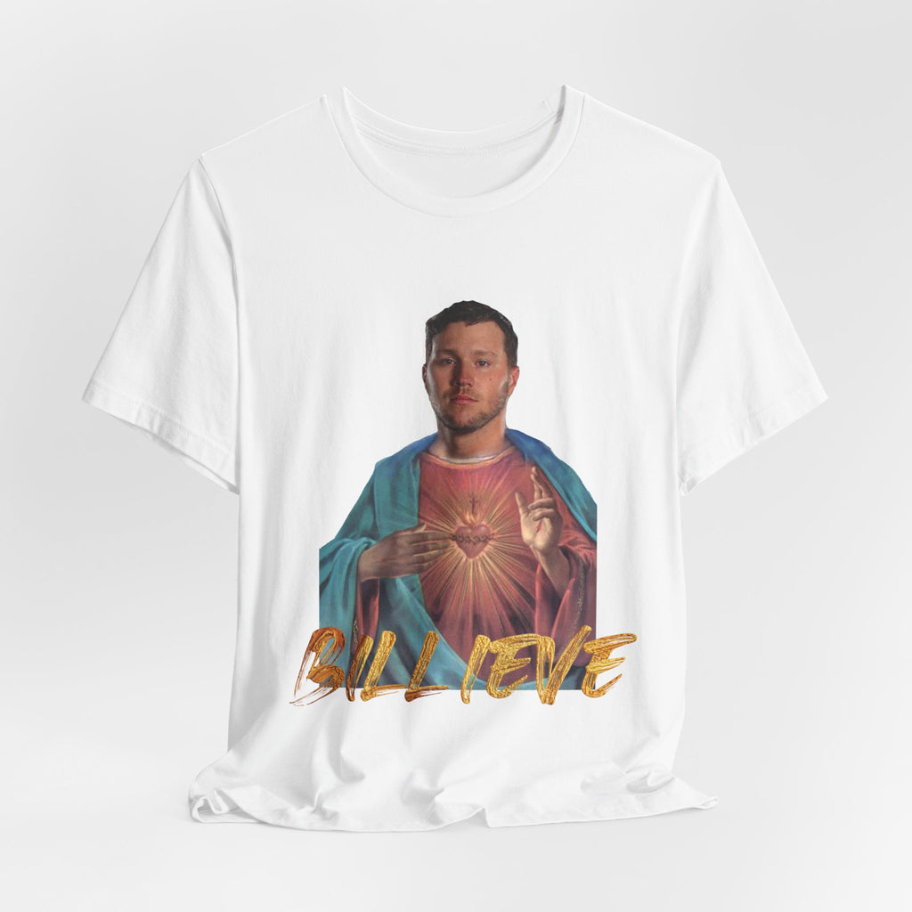 Buffalo Bills Josh Allen Billieve T-Shirt, Football Fan Gift, Game Day Apparel, NFL Team Tee, Sports Fan Shirt