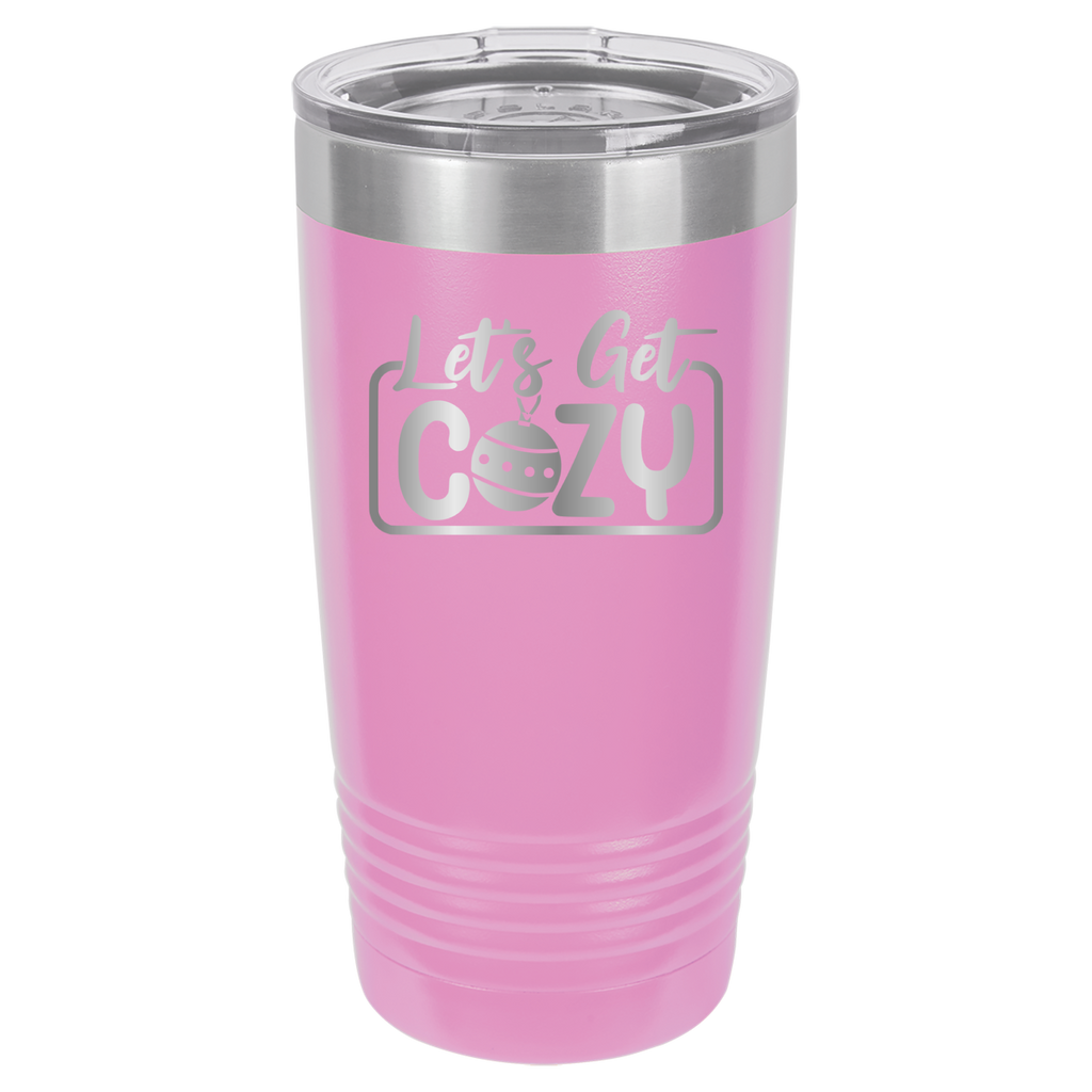 Let's Get Cozy - 20oz Polar Camel Tumbler - Light Purple image