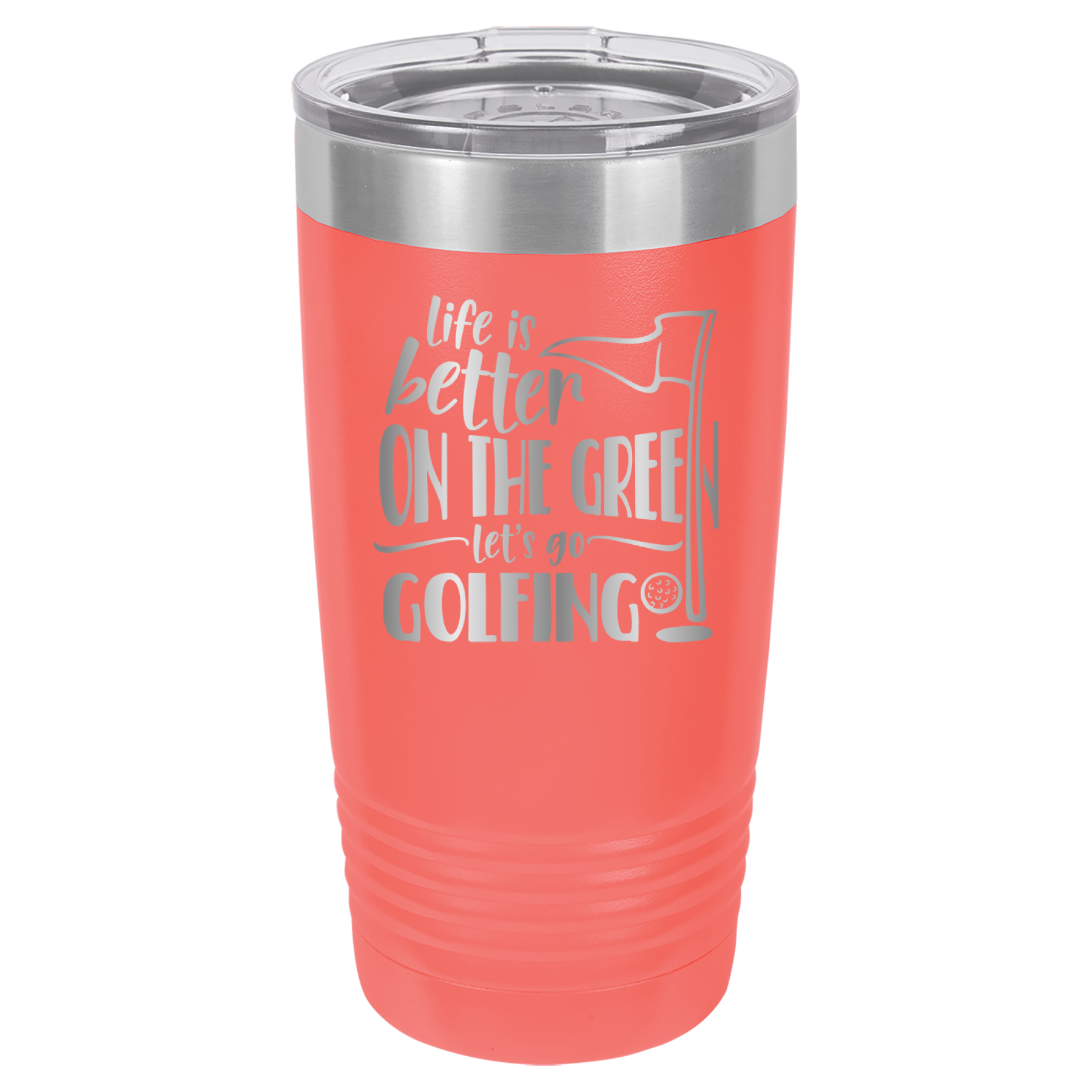 Life Is Better On The Green, Let's Go Golfing - 20oz Polar Camel Tumbler image 3