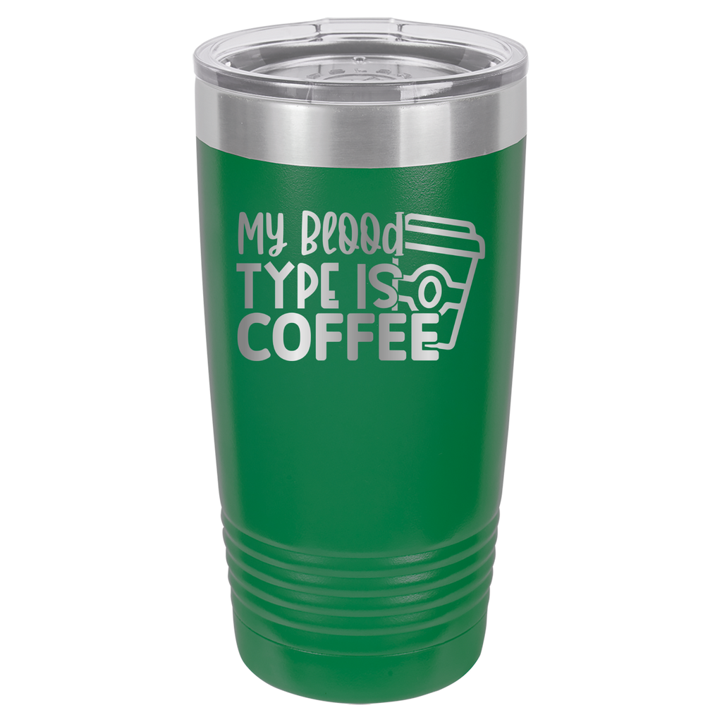 My Blood Type Is Coffee - 20oz Polar Camel Tumbler image 13