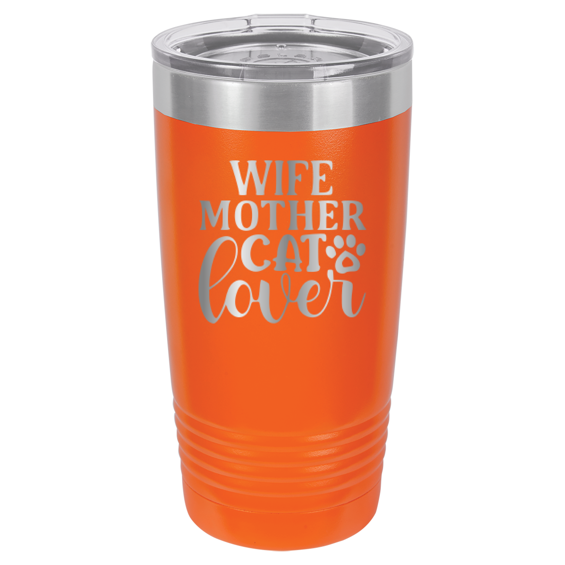 Wife, Mother, Cat Lover - 20oz Polar Camel Tumbler image 7