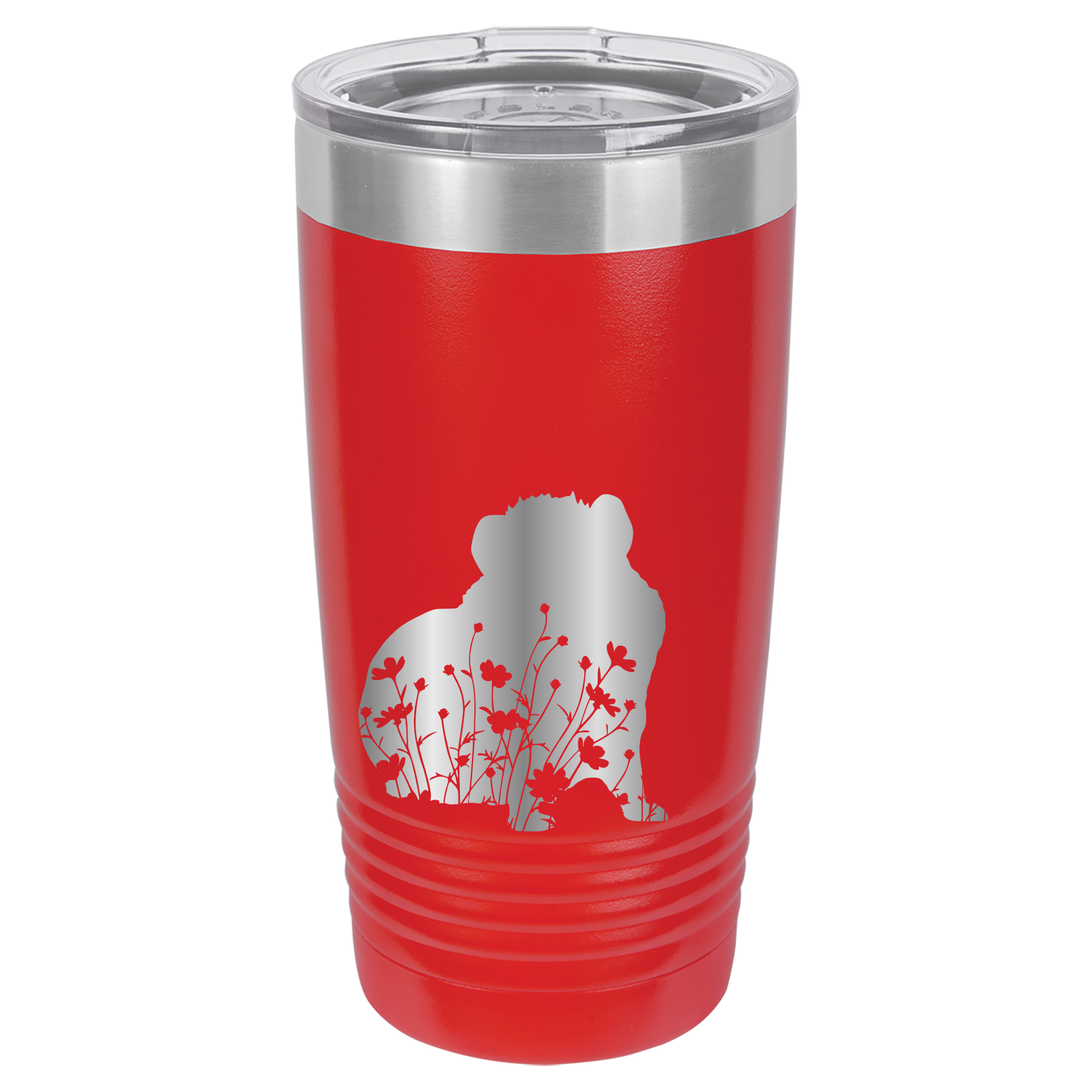 Floral Guinea Pig Design - 20oz Polar Camel Tumbler image 1