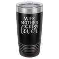 Wife, Mother, Cat Lover - 20oz Polar Camel Tumbler image 0
