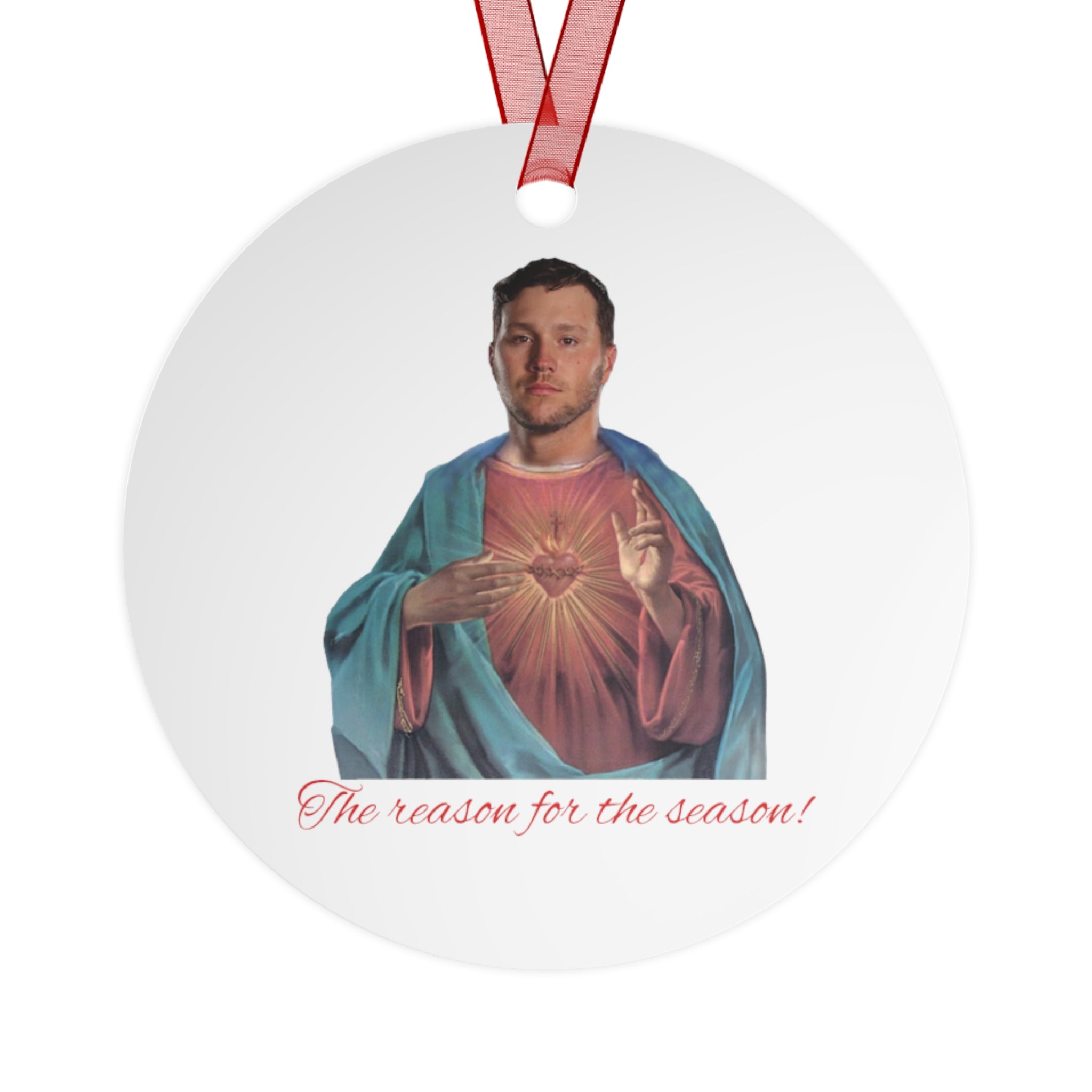 Josh Allen Metal Ornament- Bills