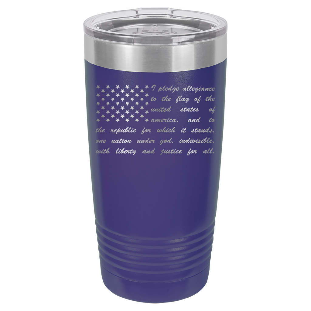 Pledge of Allegiance Flag - 20oz Polar Camel Tumbler - America image 13