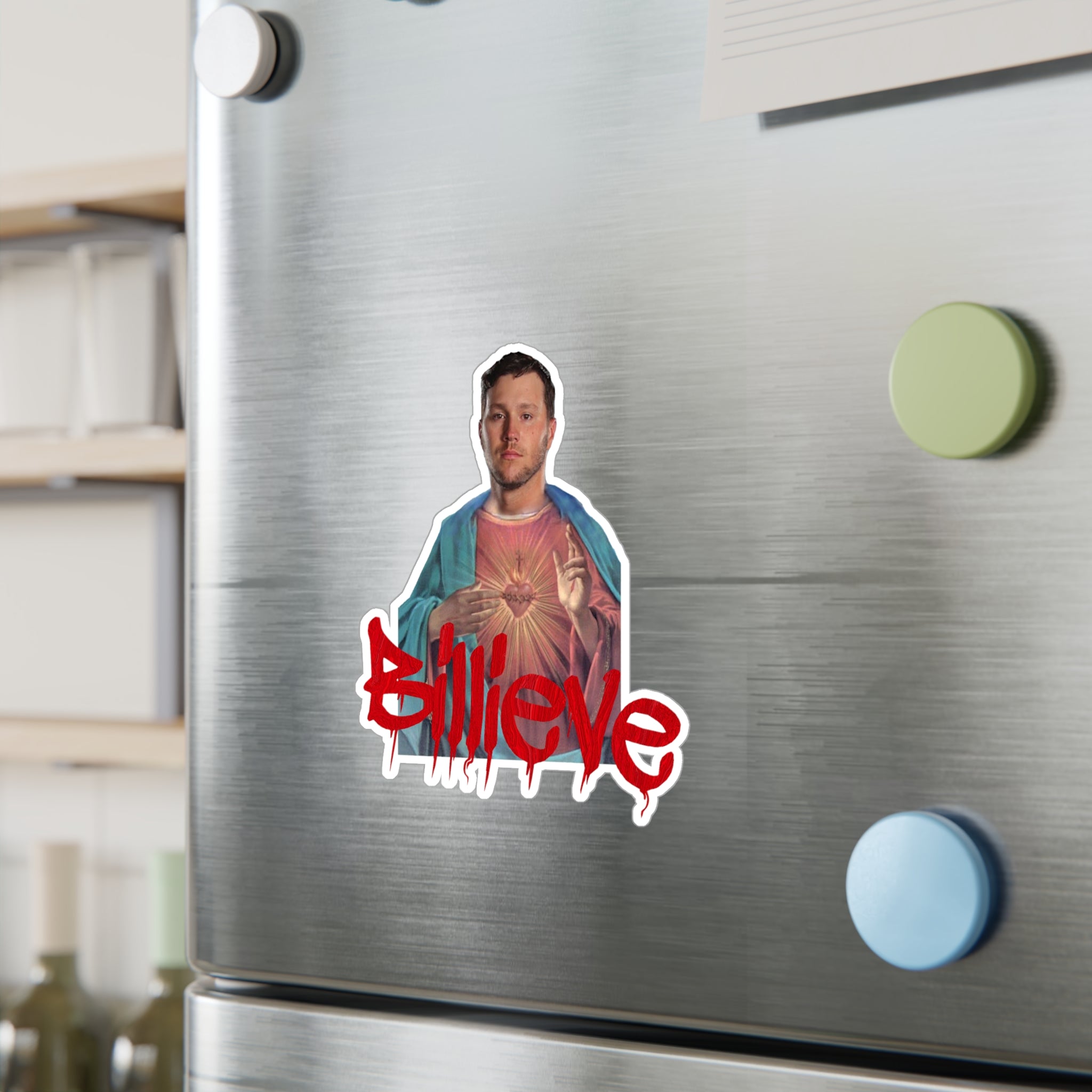 Jesus Allen Billieve Sticker- Buffalo Bills Mafia