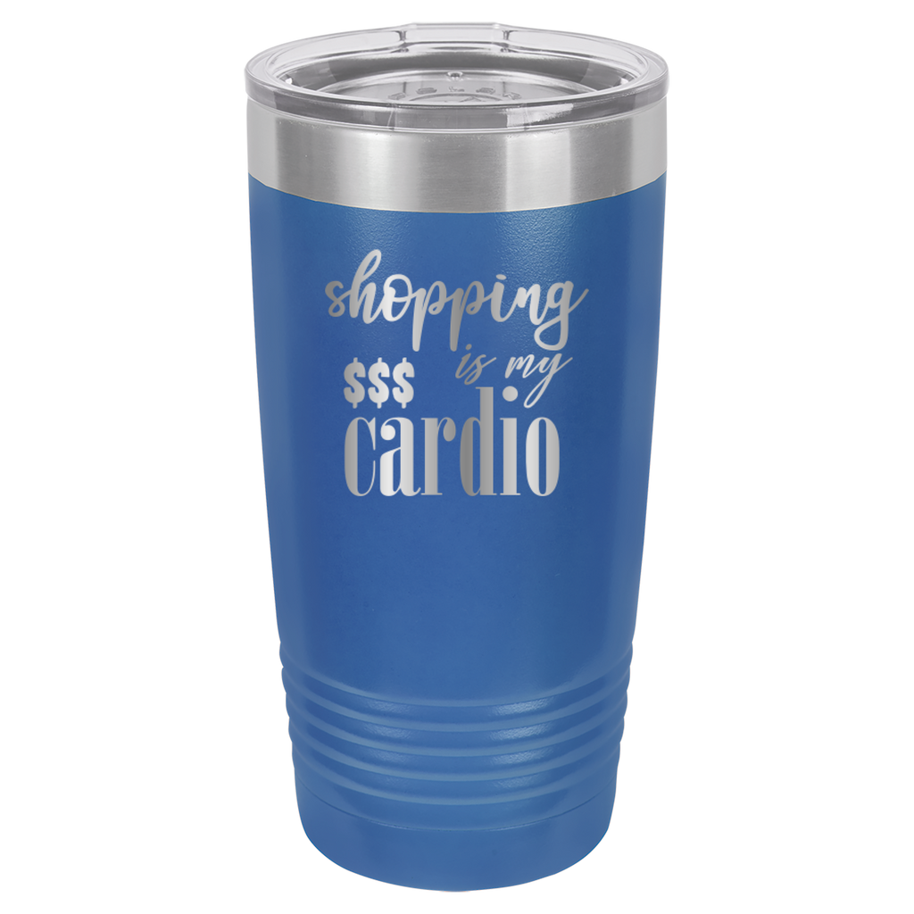Shopping Is My Cardio - 20oz Polar Camel Tumbler image 2