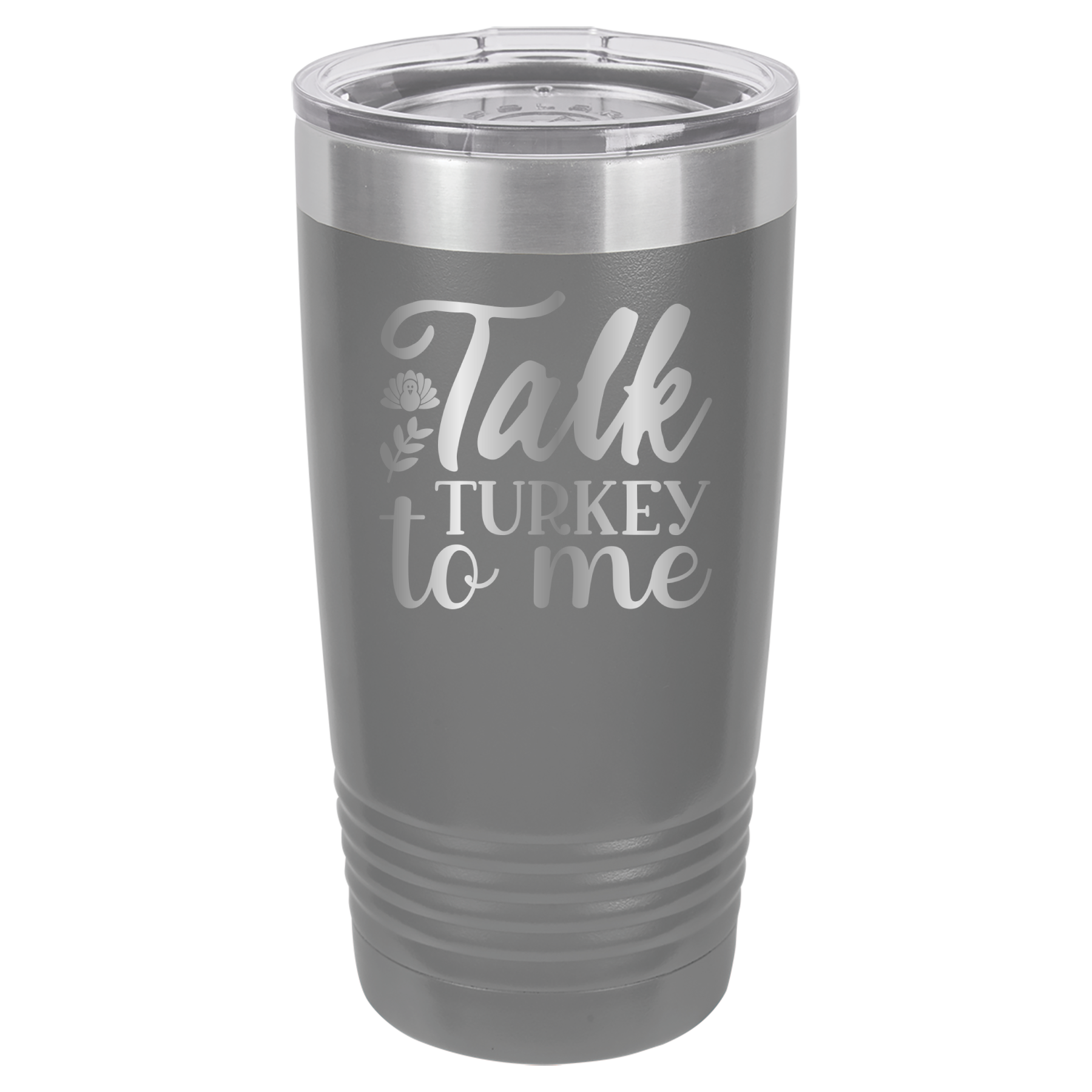 Talk Turkey To Me - 20oz Polar Camel Tumbler - Gray image