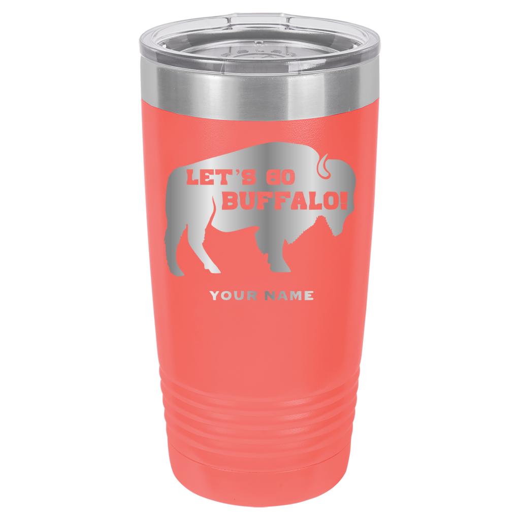 Let's Go Buffalo - 20oz Polar Camel Tumbler - Personalization Available - Buffalo Bills image 3